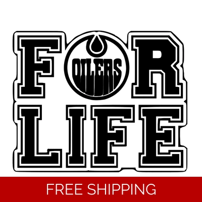 NHL Hockey Edmonton Oilers For Life Die Cut Vinyl Decal sticker NHL Hockey Edmonton Oilers For Life Die Cut Vinyl Decal sticker